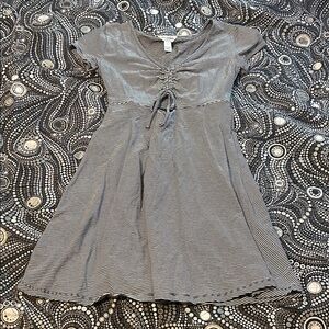 Arizona Womens S Blue and White Striped Dress